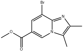 Imidazo[1,2-a]pyridine-6-carboxylic acid, 8-bromo-2,3-dimethyl-, methyl ester 结构式
