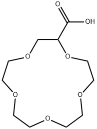 1,4,7,10,13-Pentaoxacyclopentadecane-2-carboxylic acid Structure