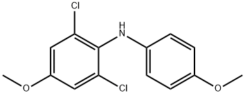 Benzenamine, 2,6-dichloro-4-methoxy-N-(4-methoxyphenyl)- Struktur
