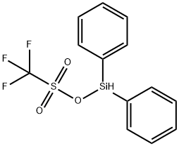 二苯基硅烷基 三氟甲磺酸盐,127808-34-8,结构式