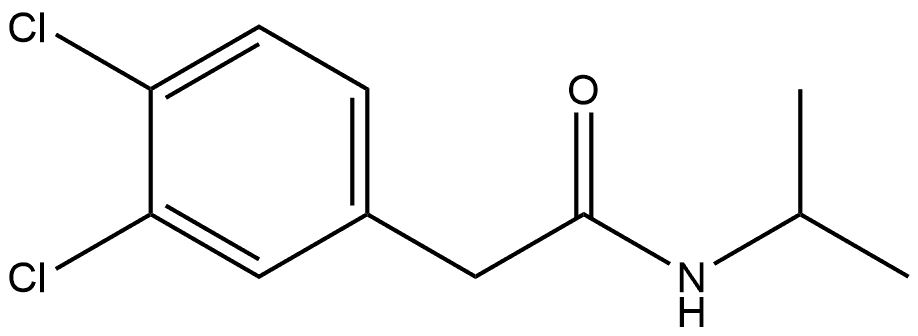 3,4-Dichloro-N-(1-methylethyl)benzeneacetamide Structure