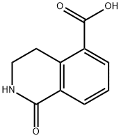 1,2,3,4-Tetrahydro-1-oxo-5-isoquinolinecarboxylic acid Struktur