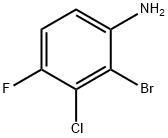 2-溴-3-氯-4-氟苯胺 结构式