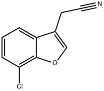 2-(7-chloro-1-benzofuran-3-yl)acetonitrile Struktur