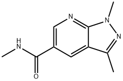 N,1,3-三甲基-1H-吡唑并[3,4-B]吡啶-5-酰胺,1281074-43-8,结构式