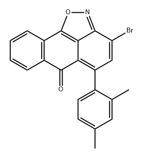 6H-Anthra[1,9-cd]isoxazol-6-one, 3-bromo-5-(2,4-dimethylphenyl)- (9CI)