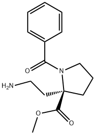 Proline, 2-(2-aminoethyl)-1-benzoyl-, methyl ester Structure