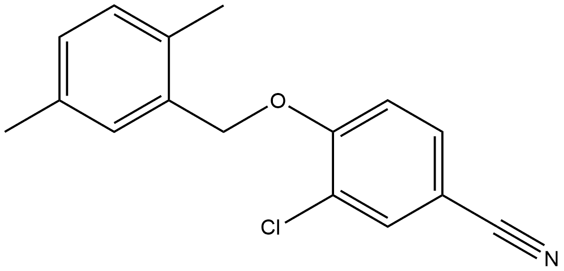 3-Chloro-4-[(2,5-dimethylphenyl)methoxy]benzonitrile Structure