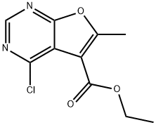 Furo[2,3-d]pyrimidine-5-carboxylic acid, 4-chloro-6-methyl-, ethyl ester Structure