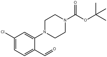 tert-Butyl 4-(5-chloro-2-formylphenyl)piperazine-1-carboxylate Structure