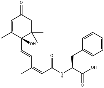 (+)-cis,trans-Abscisic Acid-L-phenylalanine Struktur