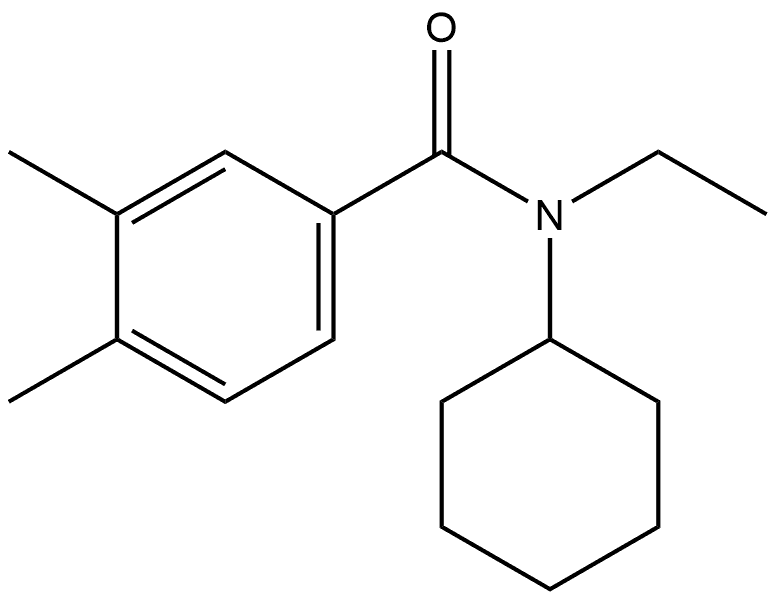 N-Cyclohexyl-N-ethyl-3,4-dimethylbenzamide Struktur