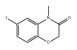 6-碘-4-甲基-2H-苯并[B][1,4]噁嗪-3(4H)-酮 结构式