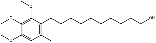Benzenedecanol, 2,3,4-trimethoxy-6-methyl- Structure