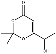 4H-1,3-Dioxin-4-one, 6-(1-hydroxyethyl)-2,2-dimethyl-