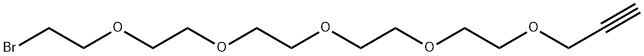 Propargyl-PEG5-Br 化学構造式