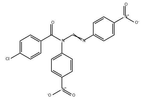 Benzamide, 4-chloro-N-(4-nitrophenyl)-N-[[(4-nitrophenyl)imino]methyl]-