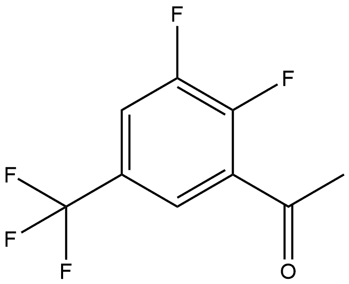 1-[2,3-Difluoro-5-(trifluoromethyl)phenyl]ethanone 结构式