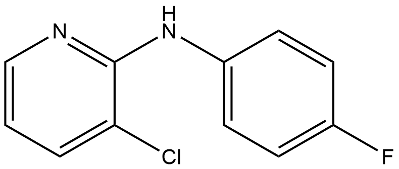 3-chloro-N-(4-fluorophenyl)pyridin-2-amine Structure