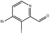 4-溴-3-碘吡啶-2-甲醛 结构式