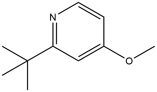 2-(1,1-Dimethylethyl)-4-methoxypyridine 结构式