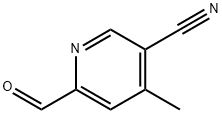 6-甲酰基-4-甲基烟腈, 1289074-92-5, 结构式