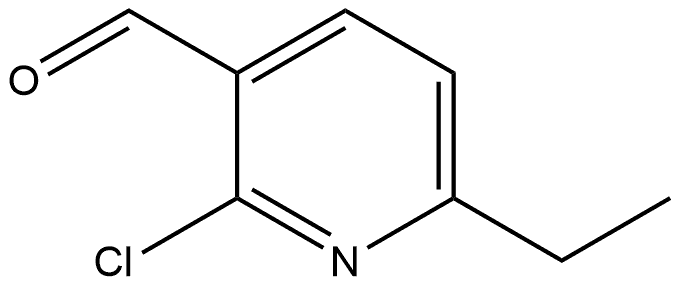 2-Chloro-6-ethyl-3-pyridinecarboxaldehyde Struktur