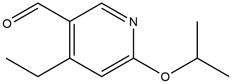 4-Ethyl-6-(1-methylethoxy)-3-pyridinecarboxaldehyde Structure