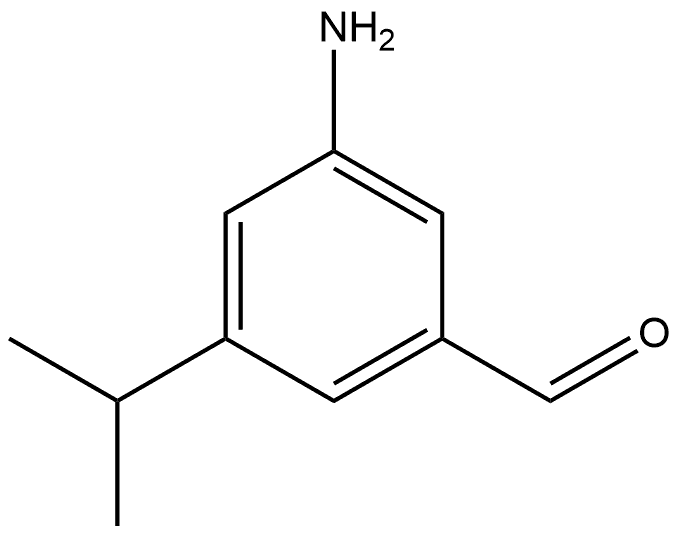 3-氨基-5-异丙基苯甲醛 结构式