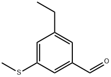 3-Ethyl-5-(methylthio)benzaldehyde Structure