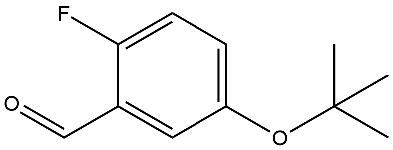 5-(tert-butoxy)-2-fluorobenzaldehyde 结构式