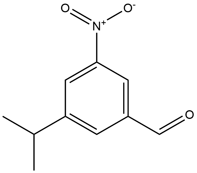 3-异丙基-5-硝基苯甲醛, 1289208-81-6, 结构式