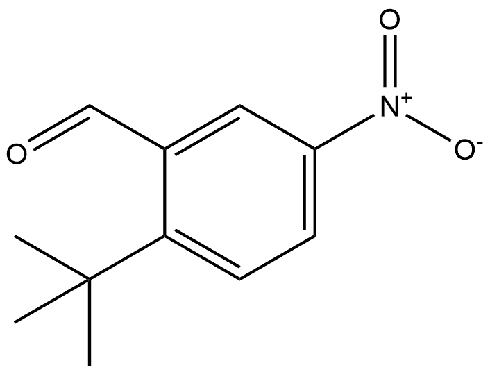 2-(叔丁基)-5-硝基苯甲醛, 1289262-03-8, 结构式
