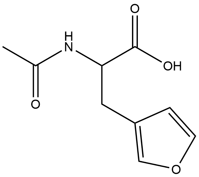 N-AC-RS-3-呋喃基丙氨酸, 128941-48-0, 结构式