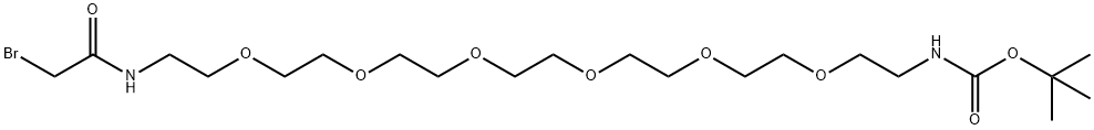1,1-Dimethylethyl 25-bromo-24-oxo-5,8,11,14,17,20-hexaoxa-2,23-diazapentacosanoate Structure