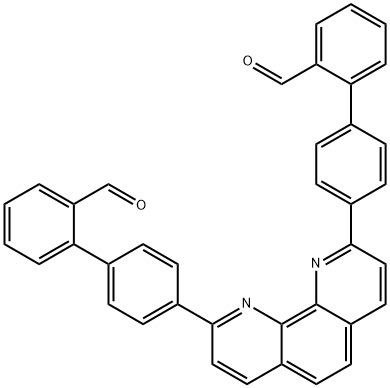 [1,1'-Biphenyl]-2-carboxaldehyde, 4'-[9-(2'-formyl[1,1'-biphenyl]-4-yl)-1,10-phenanthrolin-2-yl]- Struktur