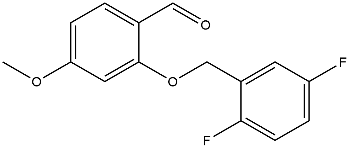 2-[(2,5-Difluorophenyl)methoxy]-4-methoxybenzaldehyde 结构式