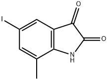 1H-Indole-2,3-dione, 5-iodo-7-methyl-,1293317-26-6,结构式