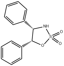 1,2,3-Oxathiazolidine, 4,5-diphenyl-, 2,2-dioxide, (4S,5R)- Structure