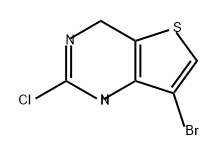 Thieno[3,2-d]pyrimidine, 7-bromo-2-chloro-1,4-dihydro- Struktur