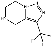 [1,2,3]Triazolo[1,5-a]pyrazine, 4,5,6,7-tetrahydro-3-(trifluoromethyl)- Structure