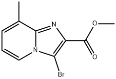 methyl 3-bromo-8-methylimidazo[1,2-a]pyridine-2-carboxylate Struktur