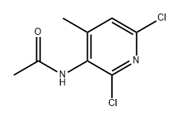 Acetamide, N-(2,6-dichloro-4-methyl-3-pyridinyl)- Struktur