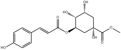 5-O-(E)-P-香豆酰奎宁酸甲酯 结构式