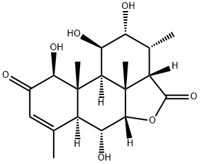 1H-Phenanthro[10,1-bc]furan-4,9(2H,5aH)-dione,3,3a,6,6a,10,10a,10b,10c-octahydro-1,2,6,10-tetrahydroxy-3,7,10a,10c-tetramethyl-,(1R,2R,3R,3aS,5aS,6R,6aS,10S,10aS,10bR,10cR)-|化合物 Longilactone
