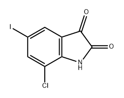 1H-Indole-2,3-dione, 7-chloro-5-iodo-,1296129-27-5,结构式