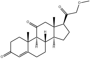 Pregn-4-ene-3,11,20-trione, 21-methoxy- (9CI) Structure