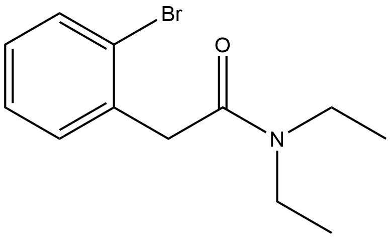 2-Bromo-N,N-diethylbenzeneacetamide Structure