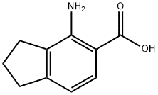 1H-Indene-5-carboxylic acid, 4-amino-2,3-dihydro- Structure