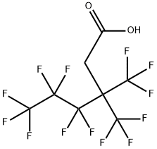 Hexanoic acid, 4,4,5,5,6,6,6-heptafluoro-3,3-bis(trifluoromethyl)- Structure